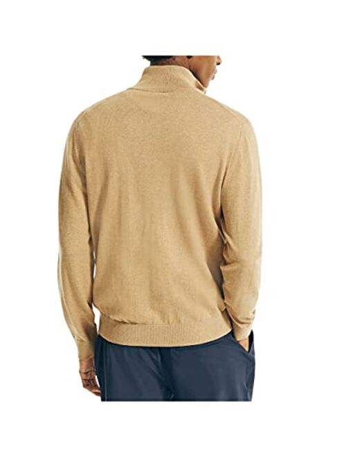 Nautica Men's Navtech Quarter-Zip Sweater