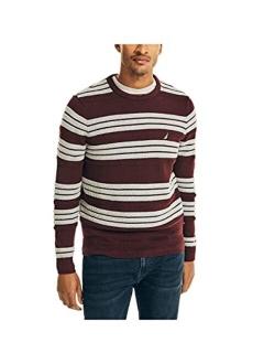 Men's Textured Striped Sweater