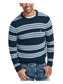 Men's Textured Striped Sweater