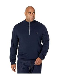 mens Big & Tall Navtech 1/4 Zip Sweater