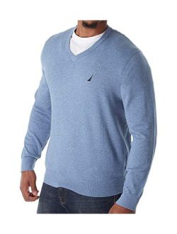Men's Long Sleeve Solid Classic V-Neck Sweater
