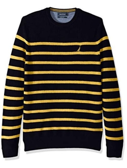 Long Sleeve Striped Crew Neck Sweater