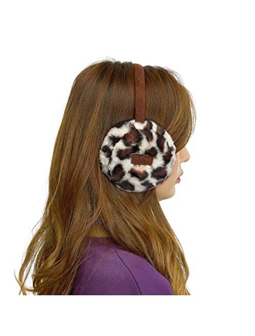 C.C Exclusives Tartan Check Earmuff with Faux Fur(EM-2339)(EM-3661)