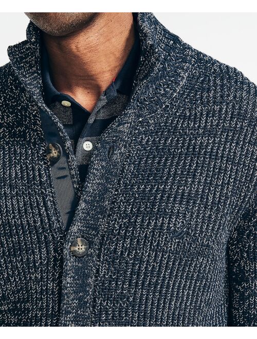 Nautica Men's Classic-Fit Ribbed-Knit Button Front Cardigan