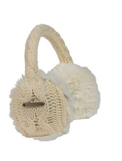 Turtle Fur Women's Ear Muffin Faux Fur Lined Cable Knit Ear Muffs