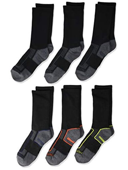 Fruit of the Loom Boy's Coolzone Cushioned Socks - 6 Pair Pack