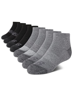 Boys Socks - Performance Cushioned Quarter Socks (8 Pack)