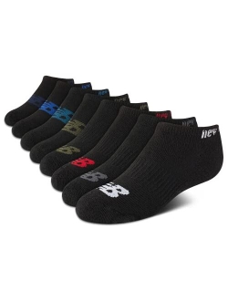 Boys' Performance No Sweat Low Cut Socks with Arch Support (8 Pack)