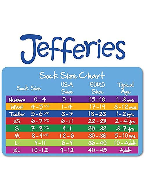Jefferies Socks boys Fun Colorful Dress Crew Socks 6 Pair Pack