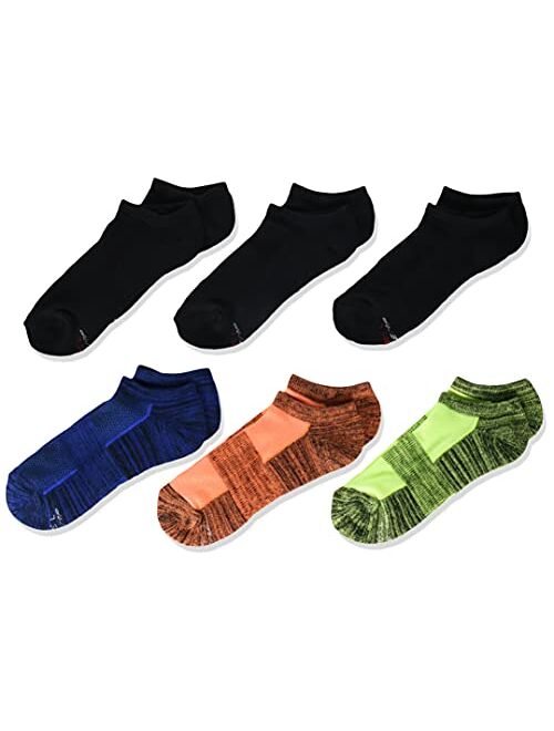 Hanes Boys' Performance X-Temp 6-Pair No Show Socks