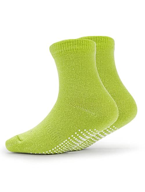Evercute Toddler Girls Grip Socks 12 Pack Boys Non Slip Socks for Kids Anti Skid