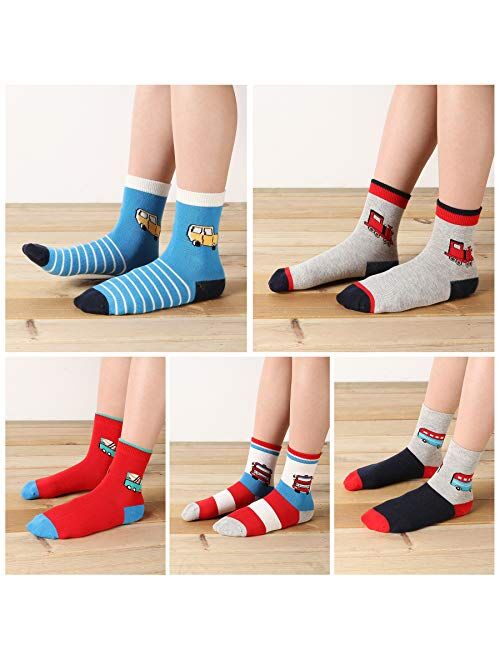 SUNBVE Kids Boys Soft Fashion Cotton Dress Socks Gift