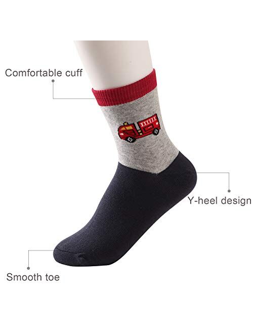 SUNBVE Kids Boys Soft Fashion Cotton Dress Socks Gift