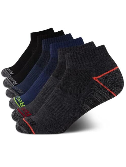 Reebok Boys’ Comfort Cushioned Quarter Cut Basic Socks (6 Pack)