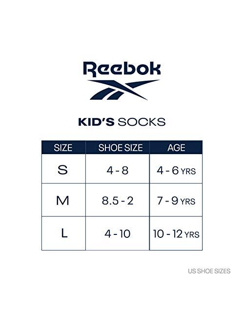 Reebok Boy's Cushioned Comfort Quarter Basic Socks With Reinforced Heel And Toe (12 Pack)