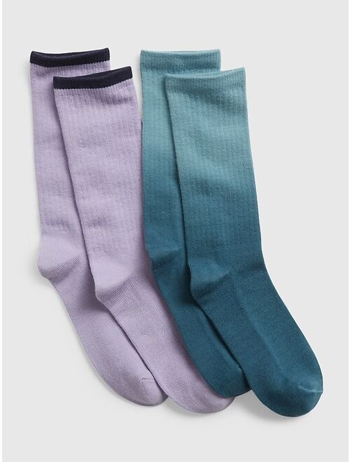 GAP Kids Tie-Dye Crew Socks (2-Pack)