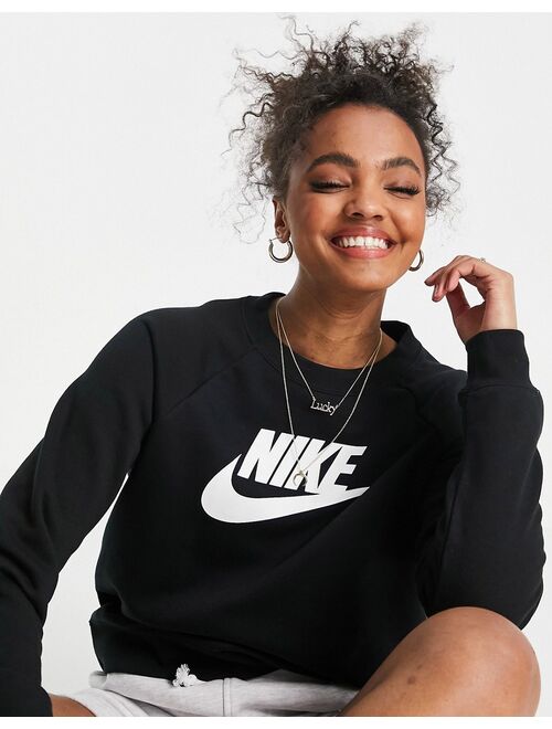 Buy Nike Essentials logo crew neck sweat in black online | Topofstyle