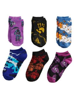 Boys Fortnite 6-Pack Ankle Socks