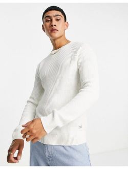 Originals ribbed sweater in white