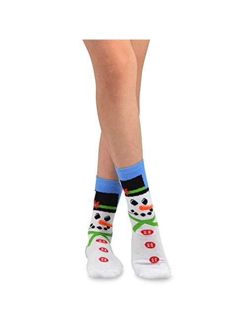 TeeHee Christmas 12-Pack Cotton Socks, Great Value Gift Box for Kids