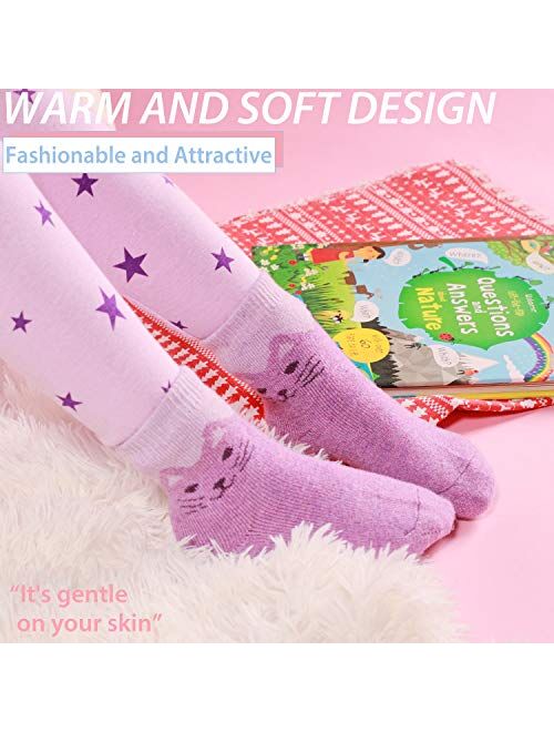 ANTSANG Kids Wool Hiking Socks for Toddlers Boys Girls Winter Thick Warm Heavy Thermal Cozy Crew Boot Socks 6 Pairs