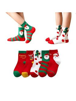 Sunlunckystar Christmas Socks for Boys Girls Children