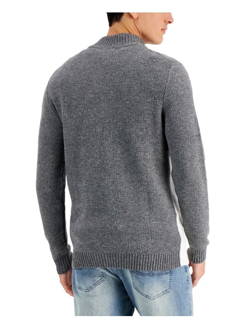 Alfani Men's Chevron Quarter-Zip Sweater, Created for Macy's
