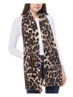 Leopard-Print Cashmere Scarf, Created for Macy's