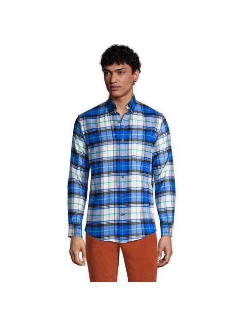 Men's Lands' End Tailored-Fit Flagship Flannel Shirt