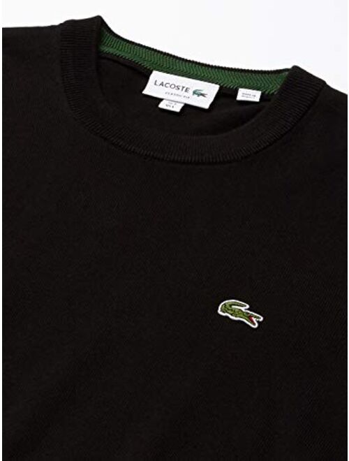 Lacoste Men's Long Sleeve Crewneck Cotton Jersey Sweater
