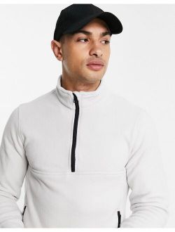Originals 1/4 zip fleece sweatshirt in gray