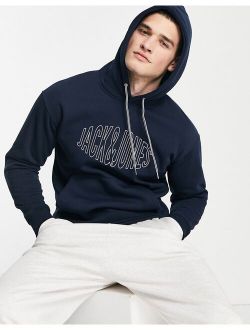 Originals oversized hoodie with embroidered logo in navy