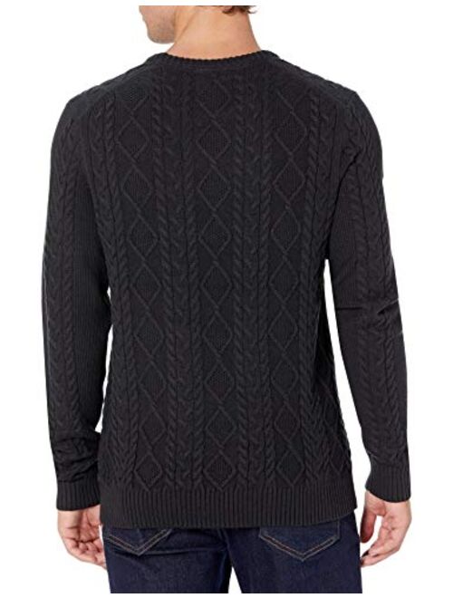 Goodthreads Amazon Brand -   Men's Supersoft Long-Sleeve Cable Knit Crewneck Sweater