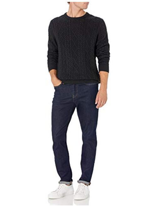 Goodthreads Amazon Brand -   Men's Supersoft Long-Sleeve Cable Knit Crewneck Sweater