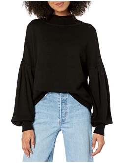 Women's Pleated-Sleeve Sweater