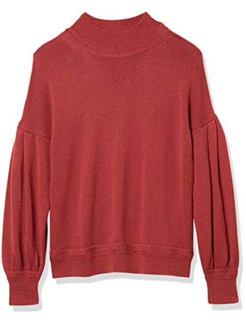 Cable Stitch Women's Pleated-Sleeve Sweater