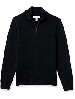 Men's Long-Sleeve Soft Touch Quarter-Zip Sweater