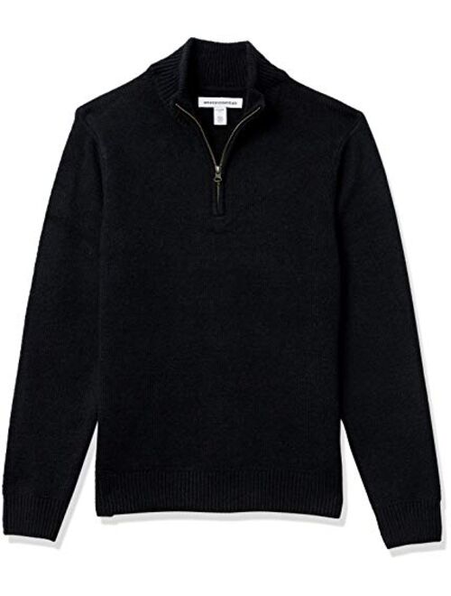 Amazon Essentials Men's Long-Sleeve Soft Touch Quarter-Zip Sweater