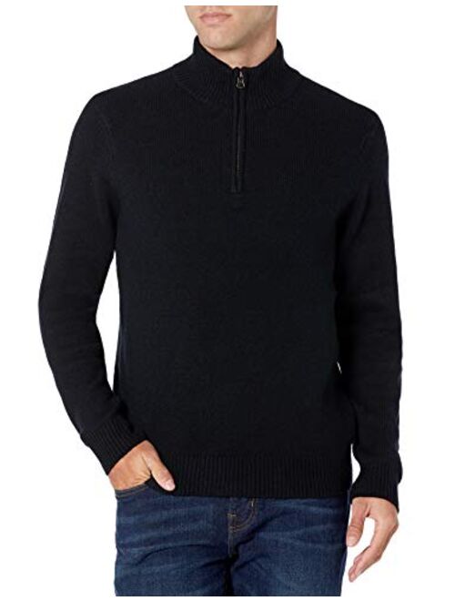 Amazon Essentials Men's Long-Sleeve Soft Touch Quarter-Zip Sweater