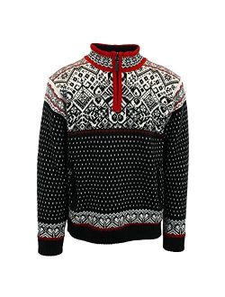 ICEWEAR Björn Wool Lined Sweater Norwegian Style Quarter Zip Light 100% Worsted Wool Long Sleeve Outdoor Sweater