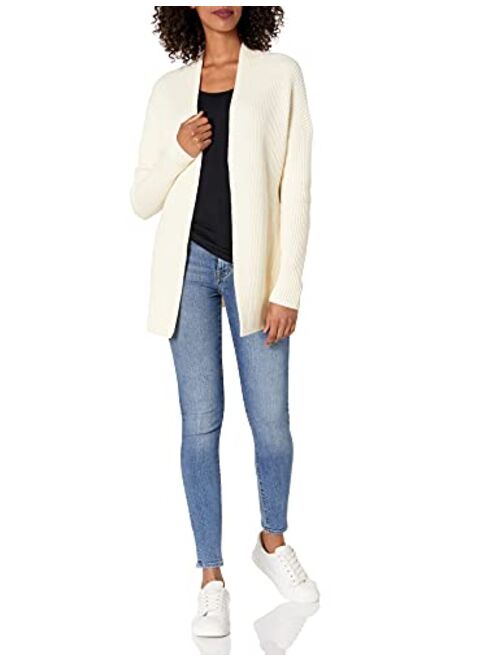Cable Stitch Women's Cotton Ribbed Button Cardigan