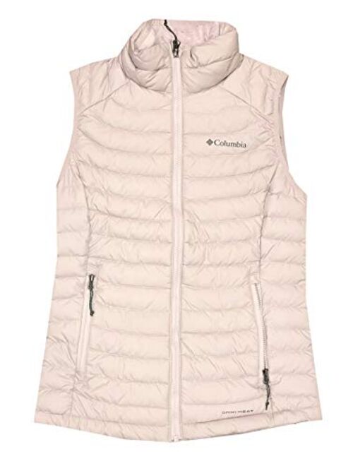 Columbia Womens White Out Puffer Omni Heat Full Zip Insulated Vest