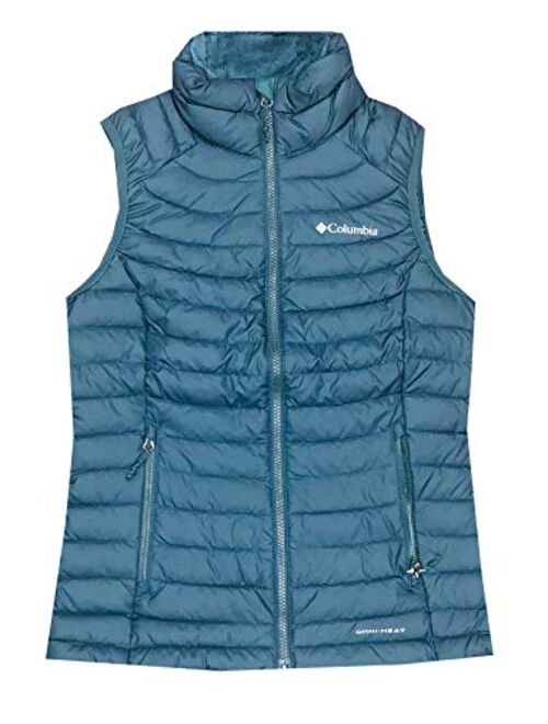 Columbia Women's White Out Puffer Omni Heat Full Zip Insulated Vest