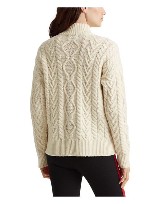 Polo Ralph Lauren Cable-Knit Quarter-Zip Sweater