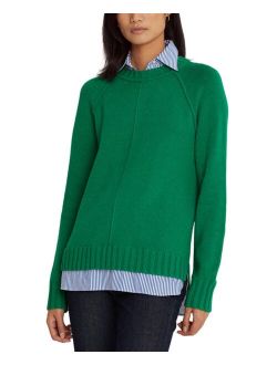 Layered Cotton Sweater