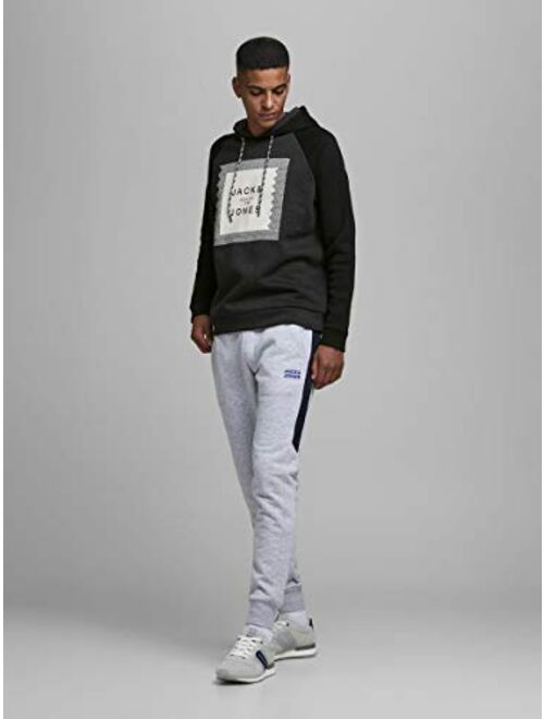 Jack & Jones Mens Coretail Bold Logo Regular Fit Pullover Hoodie Sweat Shirt