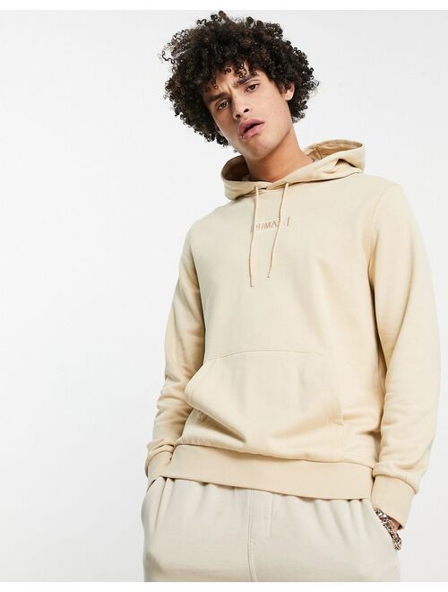 Puma emboidered logo hoodie in beige - Exclusive to ASOS