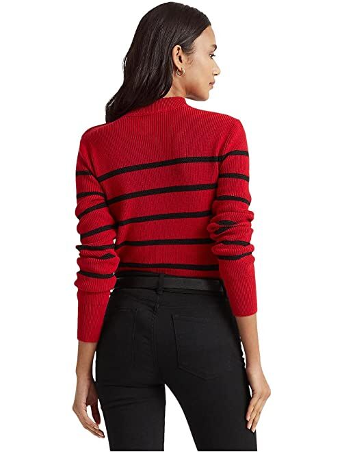 Polo Ralph Lauren Striped Mock Neck Sweater