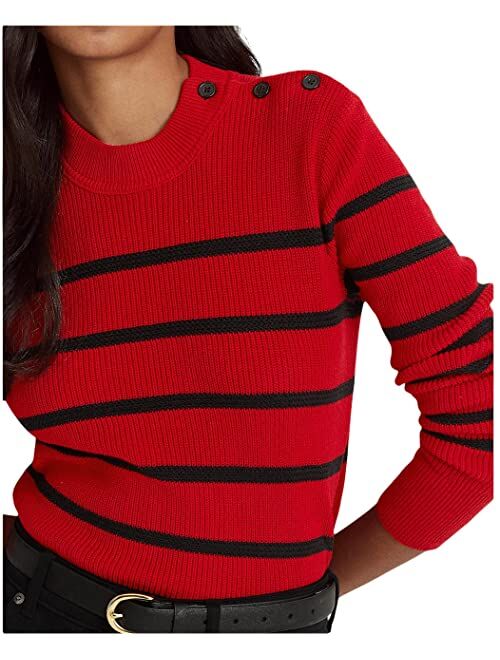 Polo Ralph Lauren Striped Mock Neck Sweater