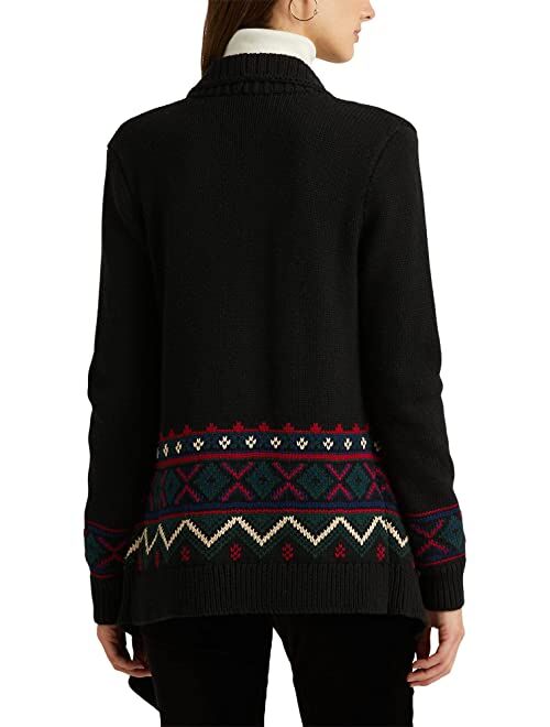Polo Ralph Lauren Fair Isle Cotton-Blend Cardigan